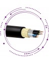 Cables fibra óptica híbrido 2 fibras SM armadas flexibles + cables eléctricos