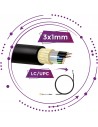 Latiguillos fibra y alimentacion 3x1mm para antenas Wimax, cctv