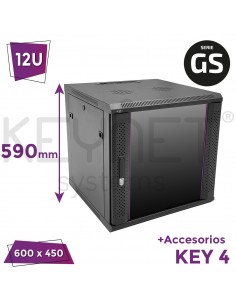 FR6 Racks GS 19" pared y pared/suelo puerta cristal 					