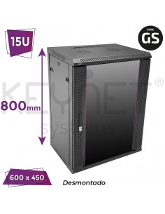 FR6 Racks GS 19" pared y pared/suelo puerta cristal 					