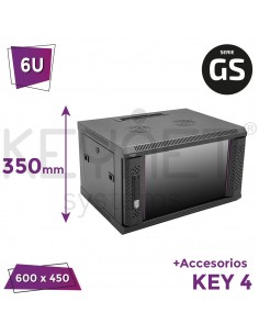 FR6 Racks GS 19" pared y pared/suelo puerta cristal 									